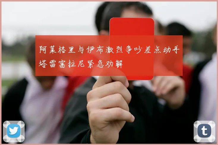 阿莱格里与伊布激烈争吵差点动手塔雷富拉尼紧急劝解